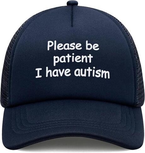 Funny Trucker Hats for Women Men Black&White Inappropriate Hat Adjustable Snapback Mesh Baseball Cap Fun Gag Gifts in Saudi Arabia