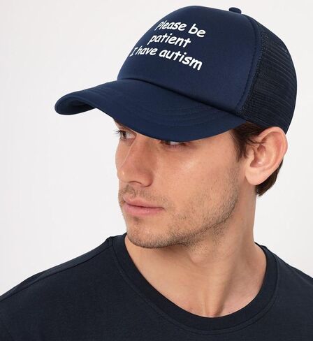 Funny Trucker Hats for Women Men Black&White Inappropriate Hat Adjustable Snapback Mesh Baseball Cap Fun Gag Gifts in Saudi Arabia