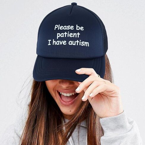 Funny Trucker Hats for Women Men Black&White Inappropriate Hat Adjustable Snapback Mesh Baseball Cap Fun Gag Gifts in Saudi Arabia