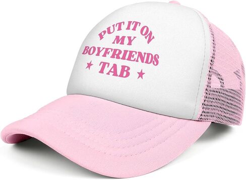 Funny Trucker Hats for Women Men Black&White Inappropriate Hat Adjustable Snapback Mesh Baseball Cap Fun Gag Gifts in Saudi Arabia