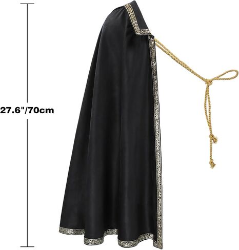 FURPHI Medieval Tudor Half Shoulder Cape Renaissance Shawl Cloak for Cavalier Ranger Halloween LARP Costume Accessories in Saudi Arabia
