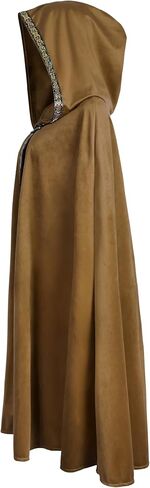 UQJE Medieval Cloak with Hood Halloween Renaissance Hooded Cape for Adult in Saudi Arabia