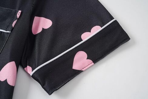 Vopmocld Girls 2PCS Pajama Sets Button Down Short Sleeve Long Pants Sleepwear Cute Patterns Lounge Outfit Sest for Teens in Saudi Arabia