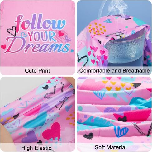 ICOSY Girls Pajamas for Kids Pajamas Toddler Girls 3 PCS Tank Tops, Short Sleeve Top and Shorts Clothes in Kuwait