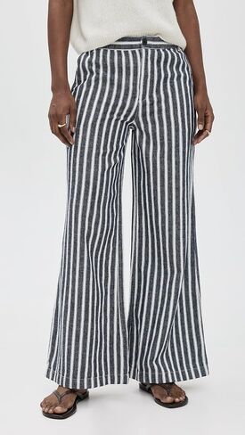 Madewell Women's The Zoe Relaxed Wide Pant in 100% Linen in Saudi Arabia