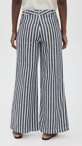 Madewell Women's The Zoe Relaxed Wide Pant in 100% Linen in Saudi Arabia