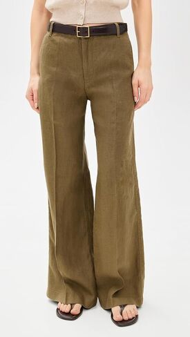 Madewell Women's The Zoe Relaxed Wide Pant in 100% Linen in Saudi Arabia