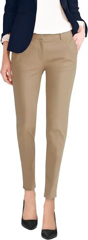 Hybrid & Company Womens Ultra Comfy Stretch Slim Fit Pants Chino مع جيب in Kuwait