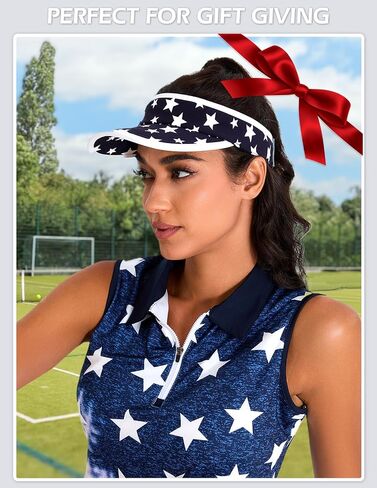 Soneven Sports Sun Visor Hat Women Lightweight Packable Cooling Stretchy Visor Hat for Running, Tennis, Golf in Saudi Arabia