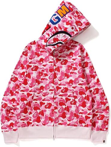 Youth Fashion Camo Hoodie Cotton Zipper Hooded for Men Women in Kuwait