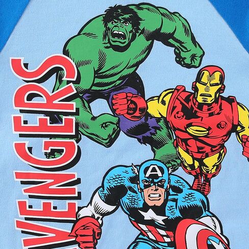 Marvel Avengers Boys Short Sleeve T-Shirt and French Terry Shorts Set for Toddler and Big Kids in Saudi Arabia