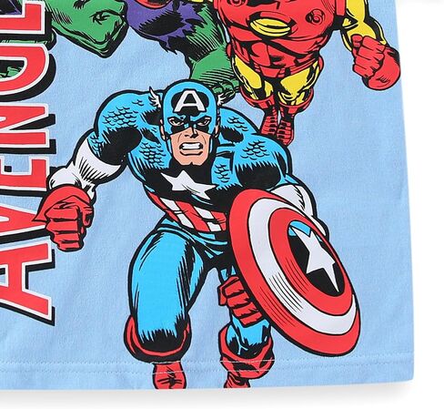 Marvel Avengers Boys Short Sleeve T-Shirt and French Terry Shorts Set for Toddler and Big Kids in Saudi Arabia
