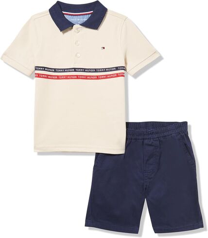 Tommy Hilfiger Boys 2pc Polo Short Set in Saudi Arabia
