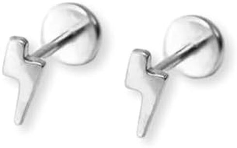 Flat Back Earrings | Hypoallergenic Stud Earrings for Women | Flatback, No-Poke Design | Implant-Grade Titanium Made | Lobe & Cartilage Earrings for Women | Gold & Silver in Saudi Arabia