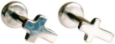 Flat Back Earrings | Hypoallergenic Stud Earrings for Women | Flatback, No-Poke Design | Implant-Grade Titanium Made | Lobe & Cartilage Earrings for Women | Gold & Silver in Saudi Arabia