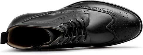 Men's Leather Boots with Brogue Design, Lace-Up Style, Composite Outsole in Saudi Arabia
