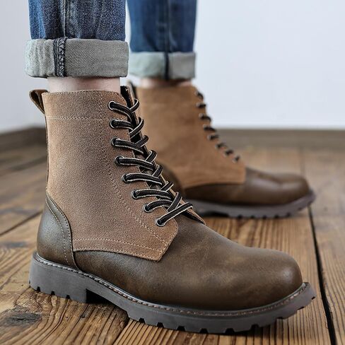 COSIDRAM Men's Casual Oxford Boots Classic Suede Chukka Boots Comfort Lace Up Business Dress Shoes in Kuwait