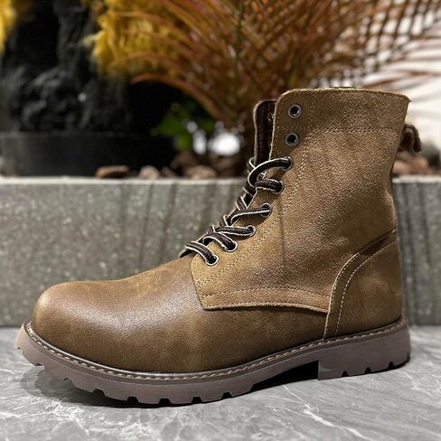 COSIDRAM Men's Casual Oxford Boots Classic Suede Chukka Boots Comfort Lace Up Business Dress Shoes in Kuwait