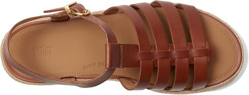 FitFlop Women's Platfforms Espadrille Leather Fisherman Wedge Sandals in Saudi Arabia