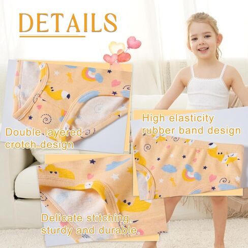 FINIHEN GIRLS CORTON COTTON UNDDEAR TODDLER BARSALS BANDIATES Kids Multipacks. in Kuwait