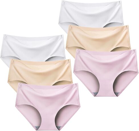 Teen Girls Seamless Underwear No Show Panties Invisible Briefs Plain Zero Feel Bikini for 8-18 Years in Kuwait