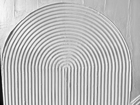 Eonzeun White Abstract Wall Art - لوحة زيت مزخرفة مرسومة باليد على قماش 28 × 40 بوصة ، لوحة فن الملمس ثلاثية الأبعاد الحد الأدنى لديكور الجدار in Saudi Arabia