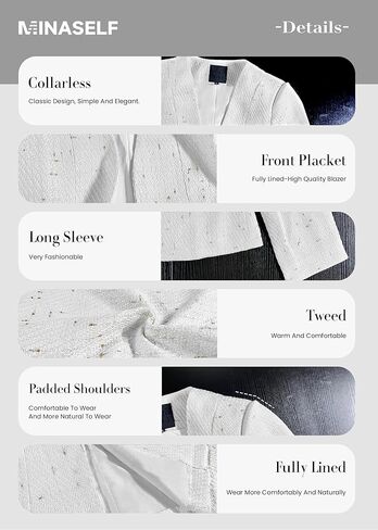 2024 Summer Cropped Collarless Blazer Lightweight Fully Lined Open Front Elegant Petite Work Office Jackets in Kuwait