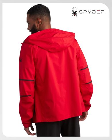 Spyder Mens Rain Jacket - Waterproof Lightweight Hooded Windbreaker, Outerwear Jacket for Golf, Hiking and Outdoor (S-XL) in Kuwait