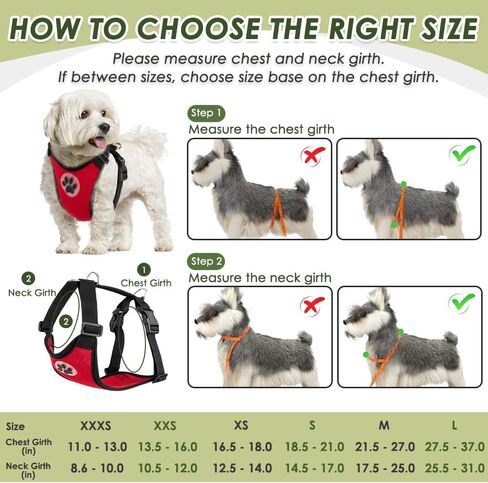 SlowTon Dog Seat Belt Harness for Car, Dog Car Harness Adjustable Mesh Breathable & Dog Seatbelt Safety Tether with Elastic Bungee for Small Medium Large Pets(Black, Double Clip, XXXS) in Kuwait