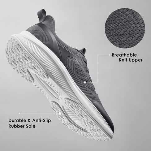 Men's Hands Free Slip On Walking Shoes Comfortable Breathable Casual Shoes for Men Knit Tennis Sneaker in Saudi Arabia