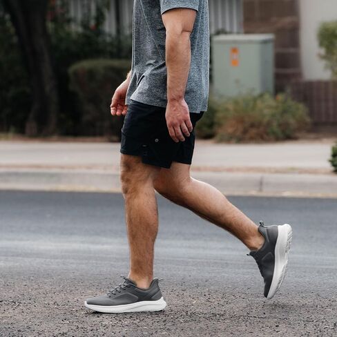 Men's Hands Free Slip On Walking Shoes Comfortable Breathable Casual Shoes for Men Knit Tennis Sneaker in Saudi Arabia