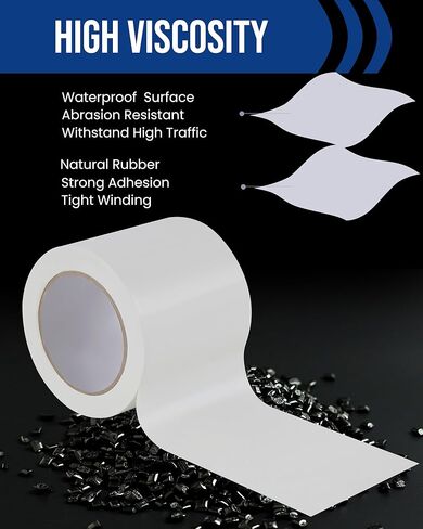 Lichamp 18 Rolls Vinyl Tape, Premium Safety Marking and Traffic Floor Marking Tape, Bundling, Social Distancing, 2 Inch x 36 Yards per Roll, 648 Total Yards, Yellow in Saudi Arabia