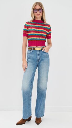MOTHER Women's The Mock 10 Sweater in Saudi Arabia