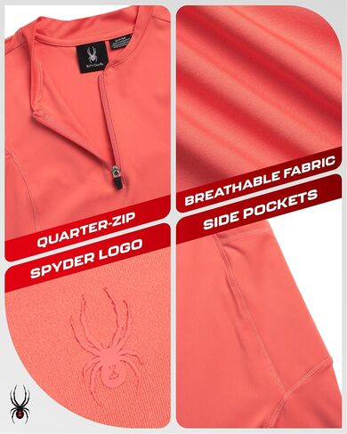 Spyder Womens Athletic Dress - Sleeveless Tennis Dress with Pockets, Quick-Dry Quarter Zip Golf Dresses for Women (S-XL) in Kuwait