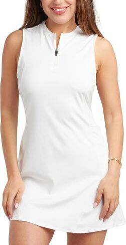 Spyder Womens Athletic Dress - Sleeveless Tennis Dress with Pockets, Quick-Dry Quarter Zip Golf Dresses for Women (S-XL) in Kuwait