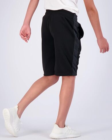 Real Essentials 3 Pack: Boys Tech Fleece Athletic Shorts with Drawstring & Pockets in Saudi Arabia