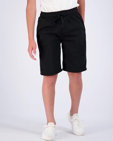 Real Essentials 3 Pack: Boys Tech Fleece Athletic Shorts with Drawstring & Pockets in Saudi Arabia