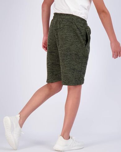 Real Essentials 3 Pack: Boys Tech Fleece Athletic Shorts with Drawstring & Pockets in Saudi Arabia