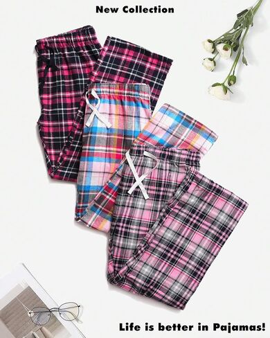 Active Club Cotton-Blend Flannel Pajama Pants for Women (Small - 2X sizes) in Saudi Arabia