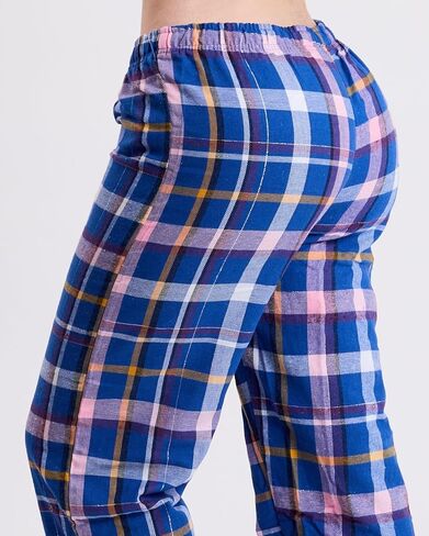 Active Club Cotton-Blend Flannel Pajama Pants for Women (Small - 2X sizes) in Kuwait