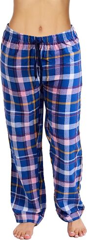 Active Club Cotton-Blend Flannel Pajama Pants for Women (Small - 2X sizes) in Kuwait