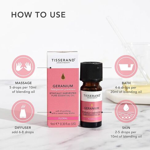 Tisserand Ethically Harvested Pure Essential Oil - Essentials for Menstrual Cycle Regulation and Soothing Digestive Spasms - Clary Sage - 0.3 oz in Kuwait