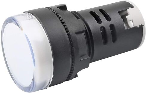 Indicator Light AC/DC 110V 20mA LED Flush Panel Mount White 10 Pcs in Saudi Arabia
