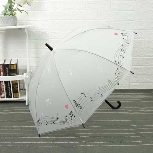 Versatile Piano Music Note Design Umbrella - Waterproof, Windproof with 8-Rib Durability & Automatic Opening for Rain or Shine in Saudi Arabia