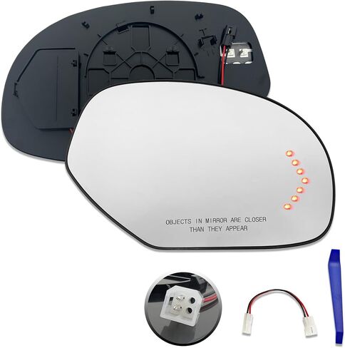 Driver left Side Mirror Glass 2007-2014 For Chevrolet Silverado,Tahoe,Chevy Suburban,Avalanche,GMC Yukon,Cadillac Escalade,GMC Sierra with Turn Signal 15874992 in Saudi Arabia