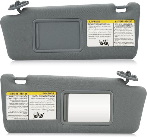 Left & Right Sun Visor for 2005-2015 Toyota Tacoma Without Light, Driver & Passenger Sides Gray Sunvisor Replacement 74320-35C10-B0, 74320-04181-B1, 74320-35B50-B0, 74310-35C20-B0, 7431004111B1 in Saudi Arabia