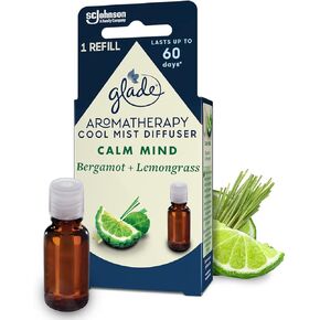 Glade Aromatherapy Essential Oil Diffuser Refill, Cool Mist Aromatherapy Diffuser & Air Freshener for Home, Pure Happiness with Orange & Neroli Scent, 17.4 ml
