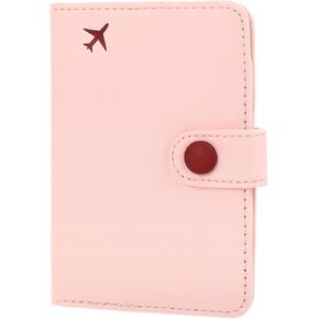 Rfid Passport Holder Pink for Travel, Blocking Wallet Cover Case Women Men Family Cruise Ship Cute Passport Book with Pen Holders Essentials Document Organizer Travel Accessories