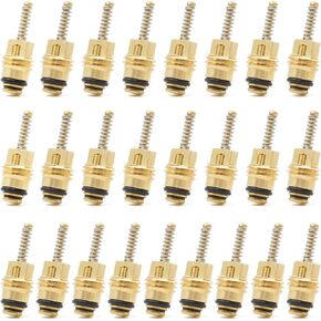 CORE القياسي M10 BRASS A/C Valve Core لـ Schrader Kit لـ BAS03009 MT0065 59356 استبدال Ford 4L3Z19D701A لـ GM 10245619 لـ Chrysler 4882331 لـ 134a R12 Systems ، 25pcss.