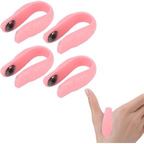Dioche 4pcs Acupressure Hand Clip, Stress Reduction Wearable Magnets Headache Migraine Relief Clip, Supporting Acupressure Relaxation, Stress Alleviation